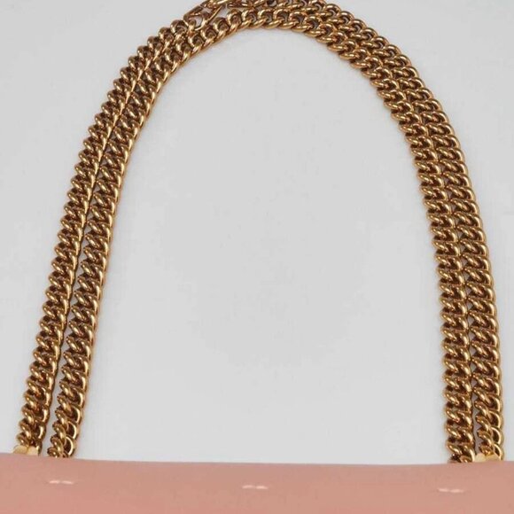 Fendi Pink Lambskin Leather Small U Kan Chain Shoulder Bag 8BT312 - Picture 3 of 12